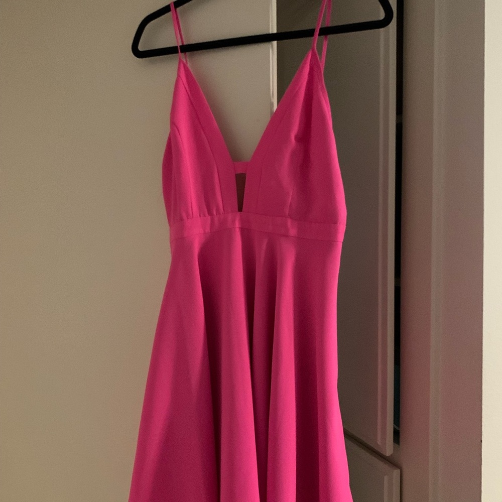 Hot pink dress
